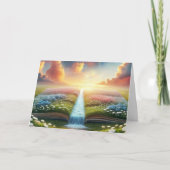 悔やみや弔慰の草地とブルックの本 カード (正面)