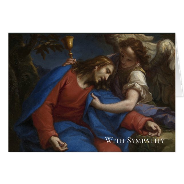 悔やみや弔慰の葬儀の宗教イエス・キリストの天使 (正面横)