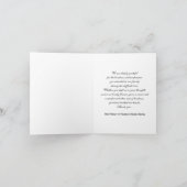 悔やみや弔慰の記念物は写真が付いているメッセージカード感謝していしています サンキューカード (内部)