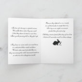 悔やみや弔慰の詩でバニーを失って カード (内部)