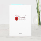 悔やみや弔慰の詩でバニーを失って カード (裏面)