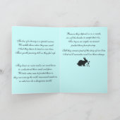 悔やみや弔慰の詩でバニーを失って カード (内部)