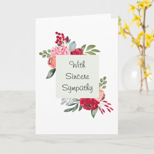 悔やみや弔慰の遺憾の意お客様の名刺 カード (黄色い花)