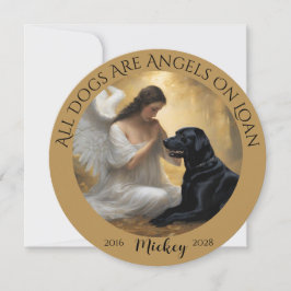 悔やみや弔慰の黒いラブラドール