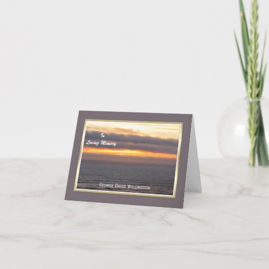 悔やみや弔慰はメッセージカード感謝していしています  -- カスタムの前部 サンキューカード (正面)