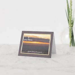 悔やみや弔慰はメッセージカード感謝していしています  -- カスタムの前部 サンキューカード