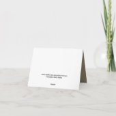 悔やみや弔慰はメッセージカード感謝していしています サンキューカード (裏面)