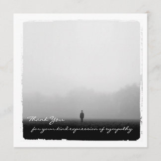 悔やみや弔慰は平らな写真カード感謝していしています サンキューカード