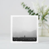 悔やみや弔慰は平らな写真カード感謝していしています サンキューカード (スタンド正面)