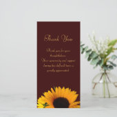 悔やみや弔慰は感謝していしています サンキューカード (スタンド正面)