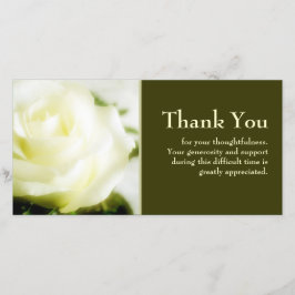 悔やみや弔慰は感謝していしています サンキューカード