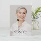 悔やみや弔慰ひまわり写真葬式サンキューカード サンキューカード (スタンド正面)