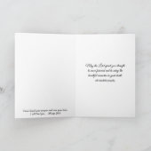 悔やみや弔慰ろうそく白キク カード (内部)