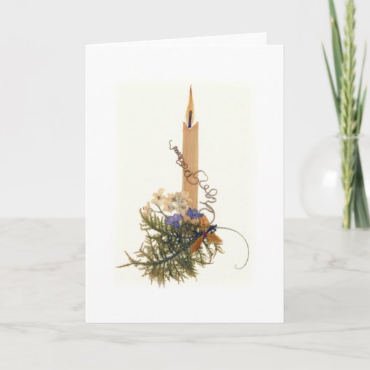 悔やみや弔慰ろうそく カード (正面)