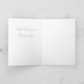 悔やみや弔慰を使って カード (内部)