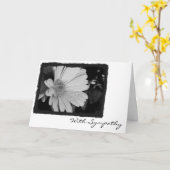 悔やみや弔慰を使って カード (黄色い花)