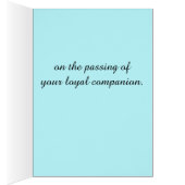 悔やみや弔慰を使って: シベリアンハスキーの損失 (内側 (右))