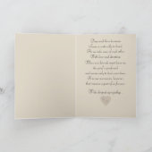 悔やみや弔慰を失った犬と カード (内部)