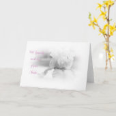 悔やみや弔慰を持って カード (黄色い花)