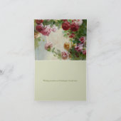 悔やみや弔慰アンティークバラお客様の損失を申し訳ない カード (内部)