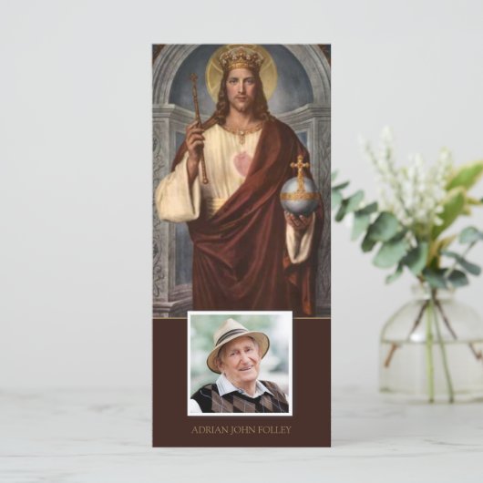 悔やみや弔慰イエズザーズ王の葬儀サンキューカード (スタンド正面)