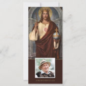 悔やみや弔慰イエズザーズ王の葬儀サンキューカード (正面)