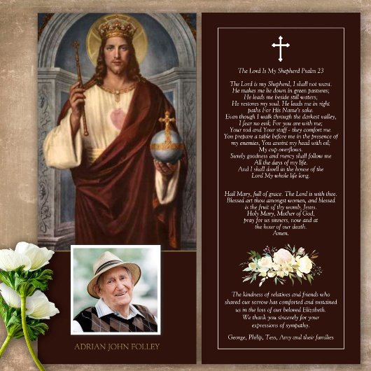 悔やみや弔慰イエズザーズ王の葬儀サンキューカード