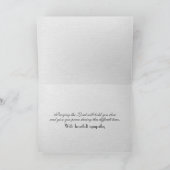 悔やみや弔慰イエロークロッカス カード (内部)