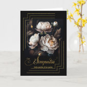 悔やみや弔慰イタリアン喪失マグノリアス神父 カード (黄色い花)