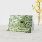 悔やみや弔慰インスペインの、クイーンアンズレース、花 カード (黄色い花)