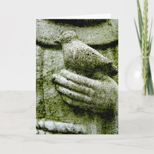 悔やみや弔慰イン・アイリッシュ・ゲール・バード カード (正面)