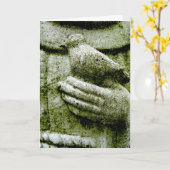 悔やみや弔慰イン・アイリッシュ・ゲール・バード カード (黄色い花)