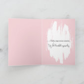 悔やみや弔慰ウーマン歩くオンビーチ カード (内部)