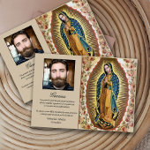 悔やみや弔慰エレガントグアダルーペ葬儀サンキューカード サンキューカード