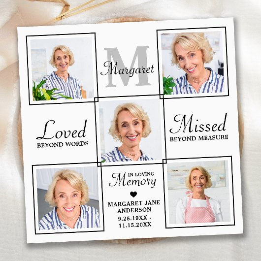 悔やみや弔慰エレガントコラージュ記念葬儀 サンキューカード