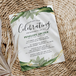 悔やみや弔慰エレガント植物観葉記念館 招待状