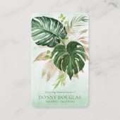 悔やみや弔慰エレガント緑化の葬儀祈りの言葉カード 名刺 (正面)