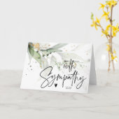 悔やみや弔慰エレガント追悼ハート カード (黄色い花)