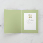 悔やみや弔慰エーデルワイススイスアルプスウィンドウ カード (内部)