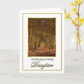 悔やみや弔慰オンザロスオブユアーデータパインパスカ カード (黄色い花)