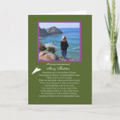 悔やみや弔慰カスタム写真の名前Remembrance Tribute カード (正面)