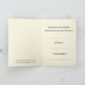 悔やみや弔慰カソリックレクイエムミサ提供イエス カード (内部)