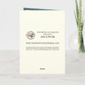 悔やみや弔慰カトリックヴァージンメリーブルーフローラ カード (裏面)