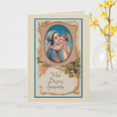 悔やみや弔慰カトリック大量献金カード カード (黄色い花)