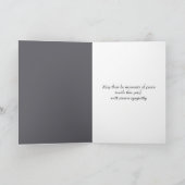 悔やみや弔慰カルラリリーのスポットライト カード (内部)