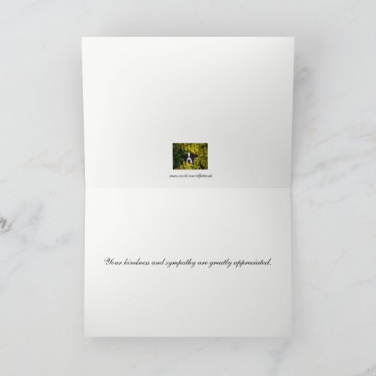 悔やみや弔慰カードありがとう サンキューカード (内部)
