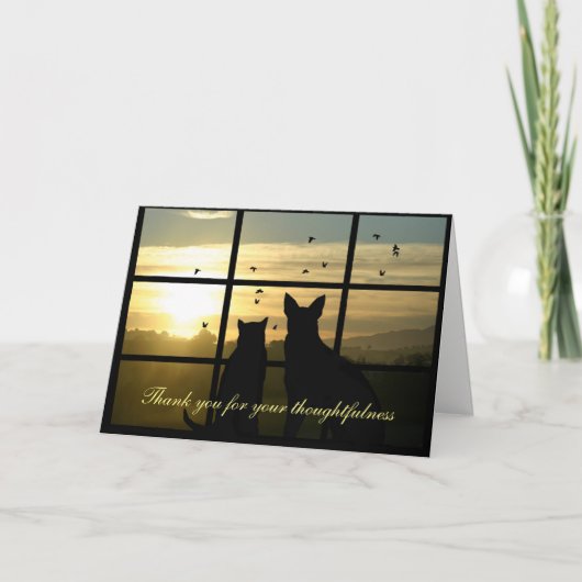 悔やみや弔慰カードありがとう サンキューカード (正面)