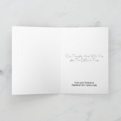 悔やみや弔慰カードのためのテニス カード (内部)