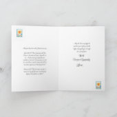 悔やみや弔慰カードの悔やみや弔慰の祈りの言葉 カード (内部)