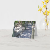 悔やみや弔慰カードの木の通路 カード (黄色い花)